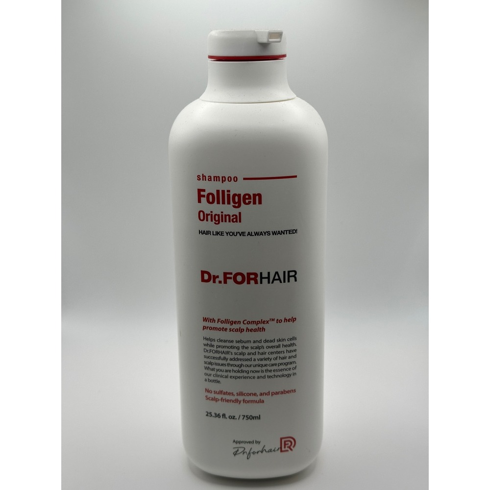 Dr.FORHAIR Folligen Original Shampoo 25.36oz 750ml Scalp Care Sulfate Free - Picture 2 of 5